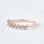 0.2 CT Round Shaped Moissanite Cluster Wedding Band - crownmoissanite
