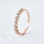 0.2 CT Round Shaped Moissanite Cluster Wedding Band - crownmoissanite