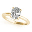2.0-3.0 CT Oval Cut Moissanite Solitaire Engagement Ring