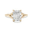 1.20 CT Radiant Solitaire & Split Shank Style Moissanite Engagement Ring