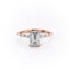 2.10 CT Emerald Shaped Moissanite Solitaire Engagement Ring - crownmoissanite