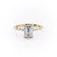 2.10 CT Emerald Shaped Moissanite Solitaire Engagement Ring - crownmoissanite