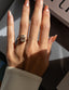 1.0 -3.0 CT Emerald Shaped Moissanite Diamond Bypass Style Engagement Ring