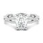 1.33 CT Oval Moissanite Diamond Solitaire Engagement Ring - crownmoissanite