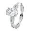 1.33 CT Oval Shaped Moissanite Solitaire Twisted Engagement Ring - crownmoissanite
