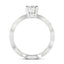 1.33 CT Oval Moissanite Diamond Solitaire Engagement Ring - crownmoissanite