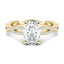 1.33 CT Oval Moissanite Diamond Solitaire Engagement Ring - crownmoissanite
