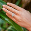 1.0 CT Round Moissanite Diamond Halo Engagement Ring - crownmoissanite