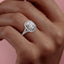 Home Trial Ring-2.0 Elongated Cushion Halo Split Shank Engagement Ring Specially Reserved for shaylaw