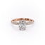 2.0 CT Elongated Cushion Cut Hidden Halo Triple Pave Moissanite Engagement Ring - crownmoissanite