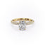 2.0 CT Elongated Cushion Cut Hidden Halo Triple Pave Moissanite Engagement Ring - crownmoissanite