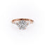 2.0 CT Elongated Cushion Cut Cluster Moissanite Engagement Ring - crownmoissanite