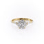 2.0 CT Elongated Cushion Cut Cluster Moissanite Engagement Ring - crownmoissanite
