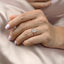 2.0 CT Elongated Cushion Cut Hidden Halo Pave Setting Moissanite Engagement Ring - crownmoissanite