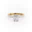 2.0 CT Elongated Cushion Cut Hidden Halo Pave Moissanite Engagement Ring - crownmoissanite