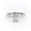 2.0 CT Elongated Cushion Cut Hidden Halo Pave Moissanite Engagement Ring - crownmoissanite