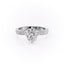 2.0 CT Elongated Cushion Cut Solitaire Channel Pave Moissanite Engagement Ring - crownmoissanite