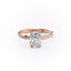 2.0 CT Elongated Cushion Shaped Moissanite Solitaire Twisted Band Engagement Ring - crownmoissanite