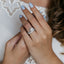 1.7 CT Round Moissanite Diamond Hidden Halo Engagement Ring - crownmoissanite