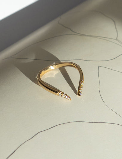 0.20 TCW Round Moissanite Open Pave Wedding Band