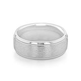 Milgrain Classic Wedding Band For Men - crownmoissanite