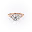 1.90 CT Round Shaped Moissanite Cluster Engagement Ring - crownmoissanite