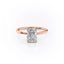 2.0 CT Radiant Shaped Moissanite Hidden Halo Engagement Ring - crownmoissanite