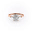 2.0 CT Radiant Cut Three Stone Moissanite Engagement Ring - crownmoissanite