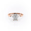 2.10 CT Emerald Shaped Moissanite Three Stones Engagement Ring - crownmoissanite