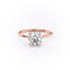 1.60 CT Round Shaped Moissanite Hidden Halo Engagement Ring - crownmoissanite