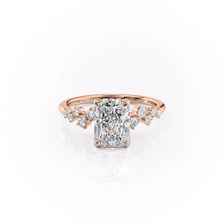 2.0 CT Radiant Shaped Moissanite Solitaire Engagement Ring - crownmoissanite