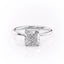 2.54 CT Cushion Cut Solitaire Style Moissanite Engagement Ring - crownmoissanite