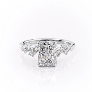 2.0 CT Radiant Shaped Moissanite Solitaire Engagement Ring - crownmoissanite