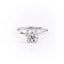 1.60 CT Round Cut Solitaire Hidden Halo Moissanite Engagement Ring - crownmoissanite