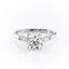 1.60 CT Round Cut Three Stone Moissanite Engagement Ring - crownmoissanite