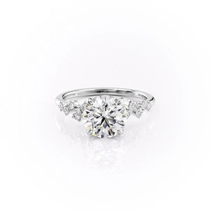 1.60 CT Round Shaped Moissanite Solitaire Engagement Ring - crownmoissanite