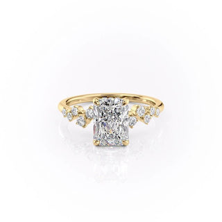 2.0 CT Radiant Shaped Moissanite Solitaire Engagement Ring - crownmoissanite