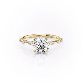 1.60 CT Round Shaped Moissanite Solitaire Engagement Ring - crownmoissanite