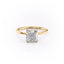 2.54 CT Cushion Cut Solitaire Style Moissanite Engagement Ring - crownmoissanite