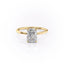 2.0 CT Radiant Shaped Moissanite Hidden Halo Engagement Ring - crownmoissanite