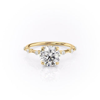 1.60 CT Round Shaped Moissanite Solitaire Engagement Ring - crownmoissanite