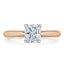 1.0 CT Radiant Cut Solitaire Moissanite Engagement Ring - crownmoissanite