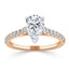 1.33 CT Pear Shaped Moissanite Solitaire Engagement Ring - crownmoissanite