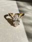 1.0 - 3.0 CT Moval Shaped Moissanie Pave Style Engagement Ring