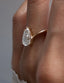 1.0 -3.0 CT Pear Shaped Moissanite Soliatire Style Engagement Ring