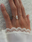 1.0 -3.0 CT Pear Shaped Moissanite Soliatire Style Engagement Ring