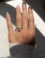 1.0 -3.0 CT Pear Shaped Moissanite Soliatire Style Engagement Ring