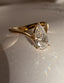 1.0 -3.0 CT Pear Shaped Moissanite Soliatire Style Engagement Ring