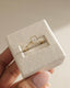 1.0 CT Emerald Cut Moissanite Bezel Solitaire Engagement Ring