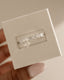 0.52 TCW round cut moissanite half eternity wedding band – timeless gold band featuring brilliant sparkle, ideal for stacking or as a classic bridal ring.